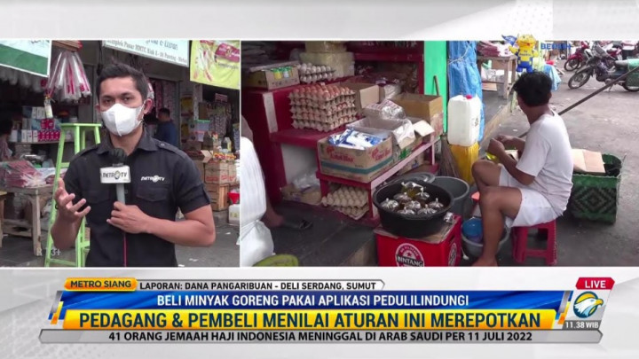 Pedagang Minyak Goreng di Deli Serdang Masih Bingung Soal Syarat PeduliLindungi