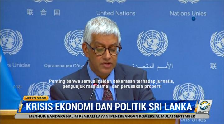 PBB Minta Sri Lanka Lakukan Transisi Pemerintahan Dengan Damai