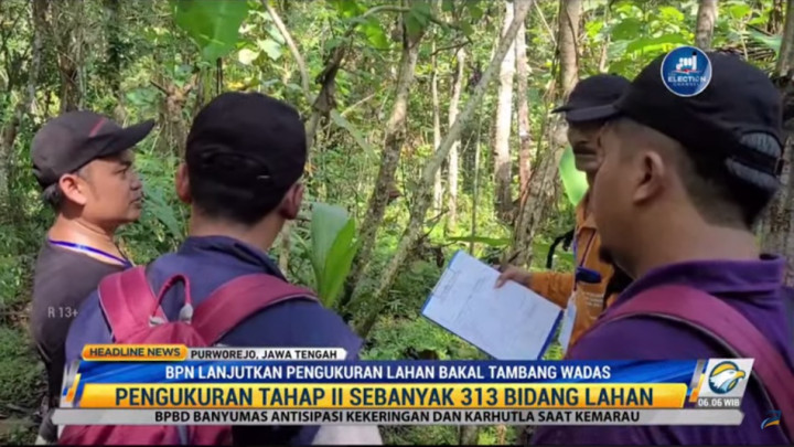 Pengukuran Lahan Bakal Tambang Wadas Dilanjutkan