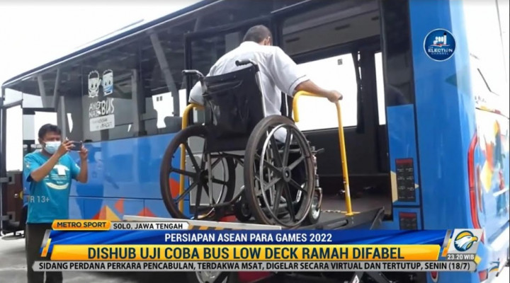 Surakarta Uji Bus Ramah Difabel Jelang ASEAN Para Games 2022