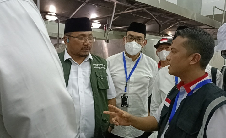 Menag Yaqut Sidak Layanan Katering Arab Saudi