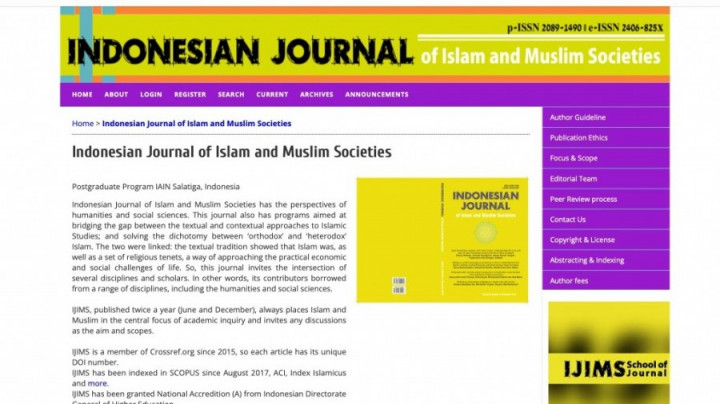 Satu-satunya dari Indonesia, IJIMS UIN Salatiga Masuk 15 Jurnal Terbaik Dunia