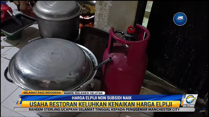 Pemilik Restoran di Sulsel Keluhkan Naiknya Harga  LPG