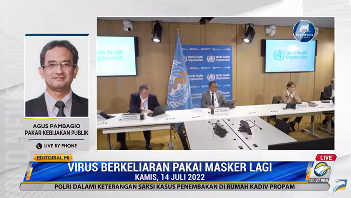 Virus berkeliaran pakai masker lagi. Foto: Dok/Metro TV