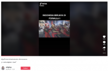[Cek Fakta] Video Pembalap Indonesia Juara di Formula 1 Kibarkan Bendera Merah Putih? Cek Faktanya