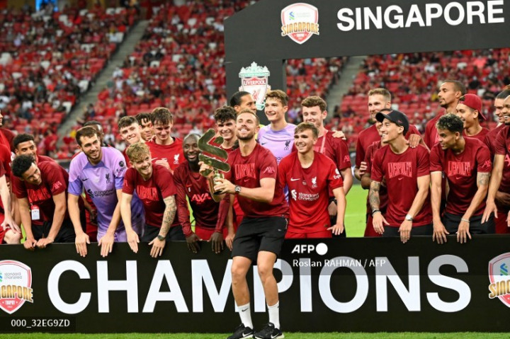 Liverpool Juara Pramuism Usai Tekuk Crystal Palace di Singapura