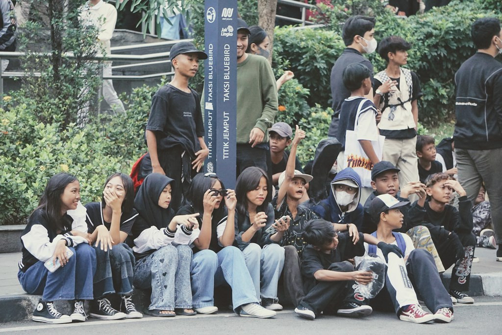 Fenomena Citayam Fashion Week atau SCBD dibanding-bandingkan dengan Harajuku di Jepang, (Foto: Kautsar Halim/Medcom.id)