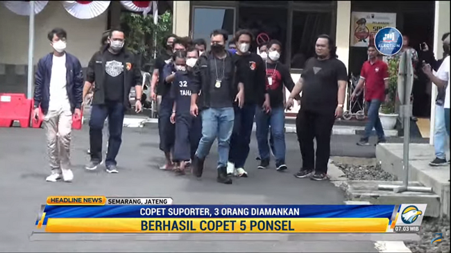 5 Copet Suporter Berhasil Dibekuk