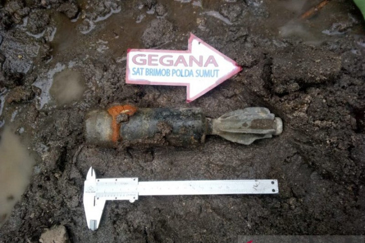 Mortir Ditemukan Terkubur di TPU Gunung Cilik Trenggalek