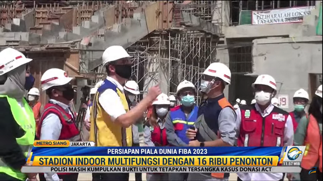 Sekjen FIBA Tinjau Venue Piala Dunia Basket 2023 di GBK