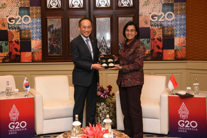 Sri Mulyani Bahas Kerja Sama Bilateral dengan Korea Selatan