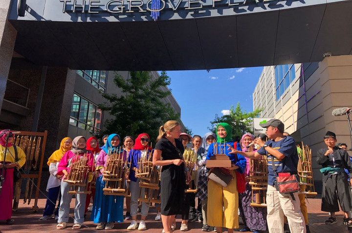Tim Angklung Muhibah Pukau Masyarakat Kota Boise di Idaho AS