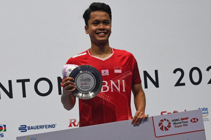 Juara Singapore Open, Segini Nominal Uang yang Dibawa Pulang Anthony Ginting