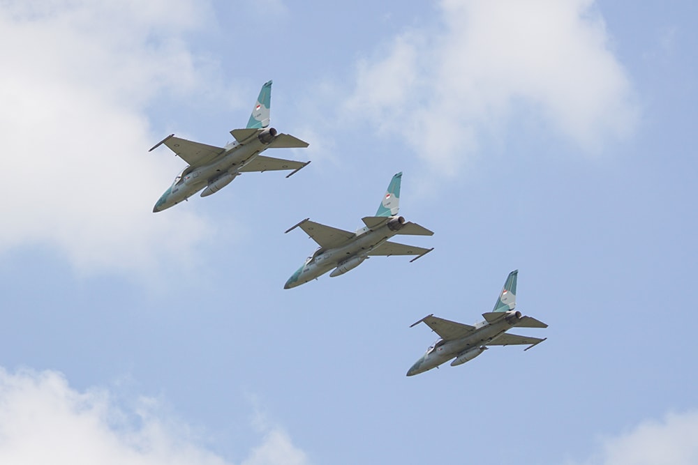 Ilustrasi pesawat latih tempur T50i Golden Eagle (tni-au.mil.id)