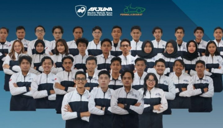 Tim Arjuna UGM Jadi Jawara di Kompetisi Desain Mobil Listrik Formula Bharat 2022