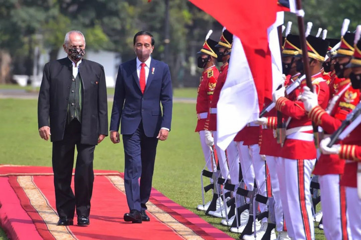 Jokowi Terima Kunjungan Presiden Timor Leste di Istana Bogor