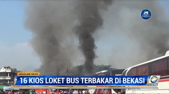 3 Orang Terluka Akibat Kebakaran 16 Kios di Terminal Bekasi