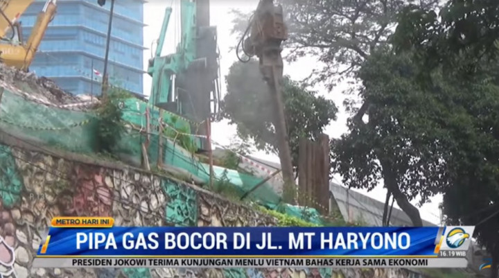 Pipa Gas di Jalan MT Haryono Bocor, Sempat Picu Kemacetan