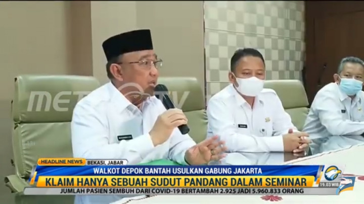 Walkot Depok Bantah Usulkan Gabung Jakarta