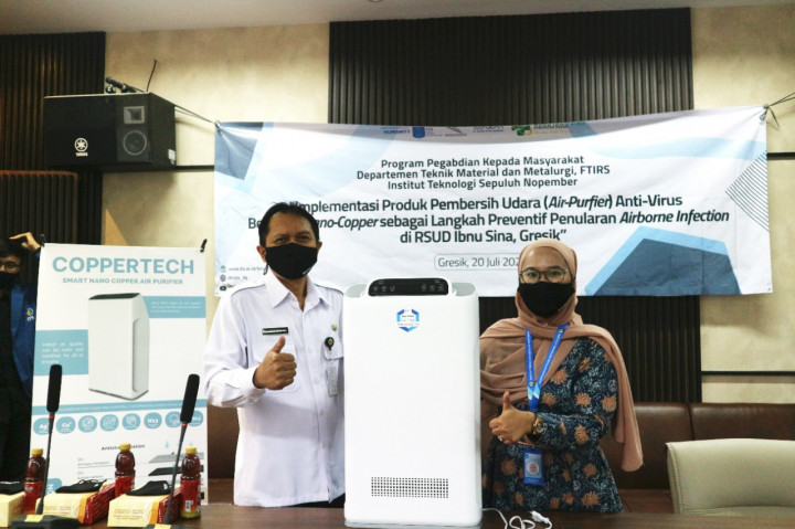ITS Ciptakan Air Purifier Berbasis Nano-Copper untuk Rumah Sakit