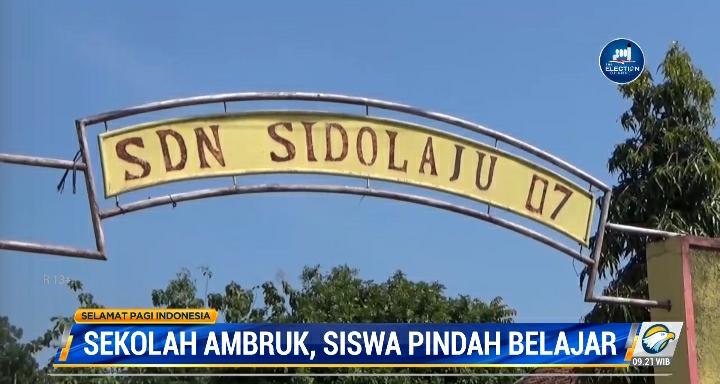 Atap SDN 7 Sidolaju Ngawi Roboh, Murid Belajar di Musala