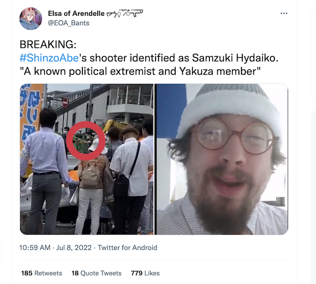 [Cek Fakta] Beredar Foto Pelaku Penembakan Mantan PM Jepang Shinzo Abe? Begini Faktanya