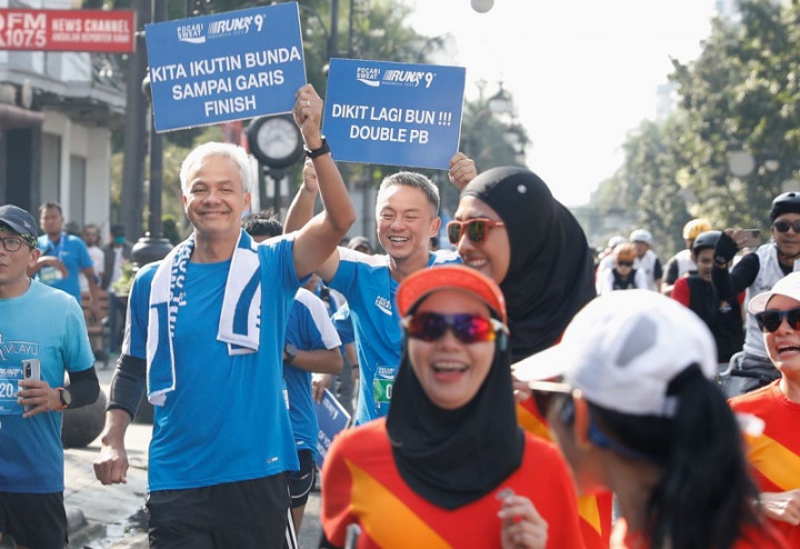 Ikut Lari 10K di Bandung, Ganjar: Luar Biasa Pesertanya