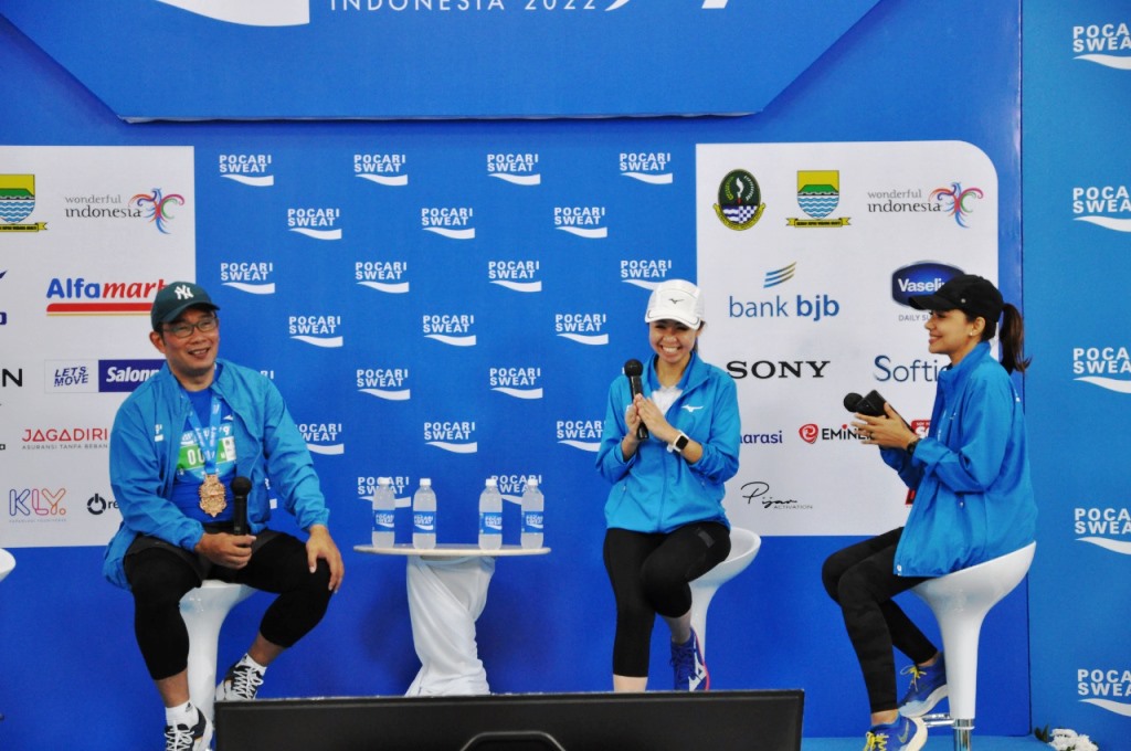 Konferensi pers Pocari Sweat Run Indonesia 2022. (Foto: A. Firdaus/Medcom.id)