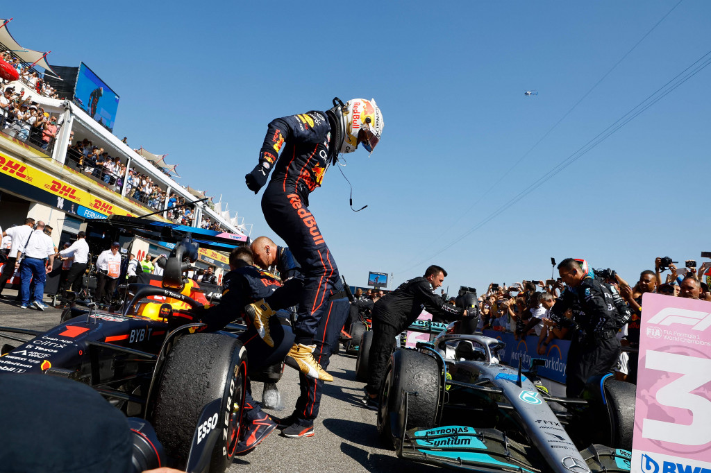 Selebrasi Max Verstappen Usai Juara F1 GP Prancis 2022