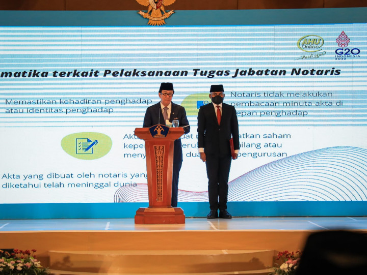 Menkumham Yasonna Dorong Penguatan Pengawasan Notaris