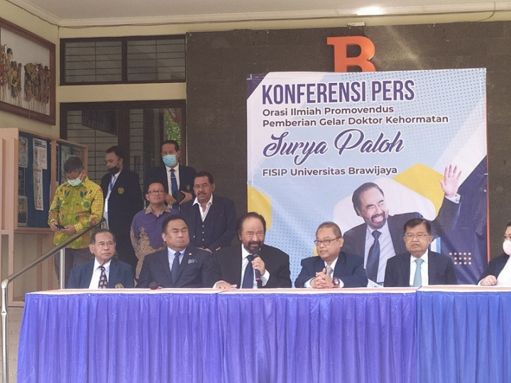 NasDem Party Chairman Surya Paloh Receives Honorary Doctorate