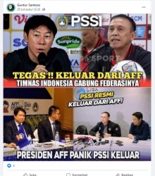 [Cek Fakta] Benarkah PSSI Resmi Keluar dari AFF? Ini Faktanya