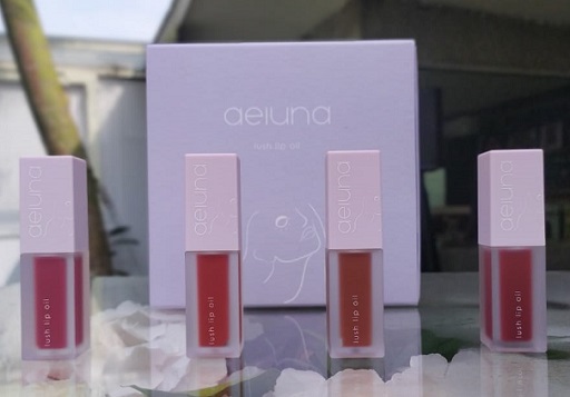 Empat varian Aeluna Lush Lip Oil. (Foto: Dok. Yuni)