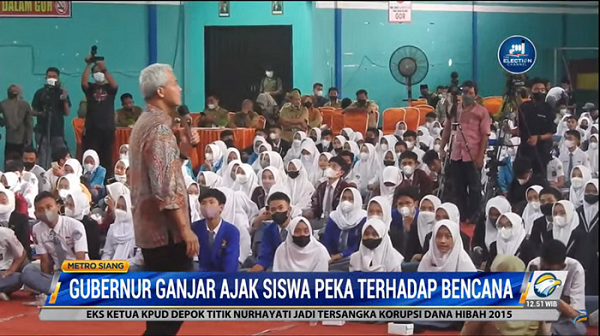 Gubernur Jateng Sosialisasi Penanggulangan Bencana ke Pelajar di Banjarnegara