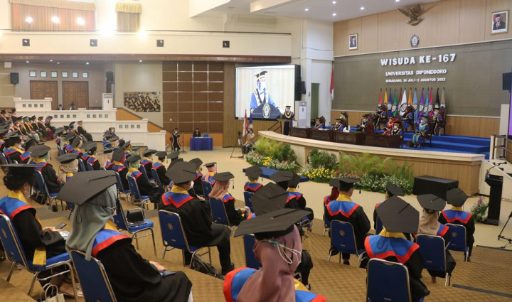 Undip Luluskan 2.665 Wisudawan, Rektor Ingatkan Jaga Integritas