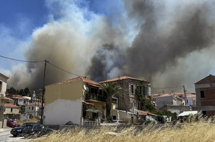 Kebakaran di Taman Nasional Dadia Memburuk, Permukiman Hancur