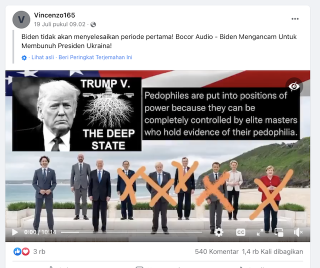 [Cek Fakta] Presiden AS Joe Biden Berencana Membunuh Presiden Ukraina Volodymyr Zelensky? Begini Faktanya