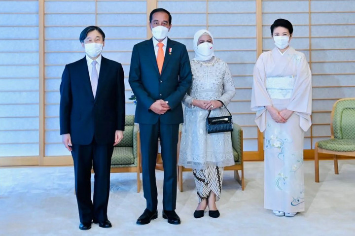 Momen Jokowi dan Iriana Diterima Kaisar dan Permaisuri Jepang
