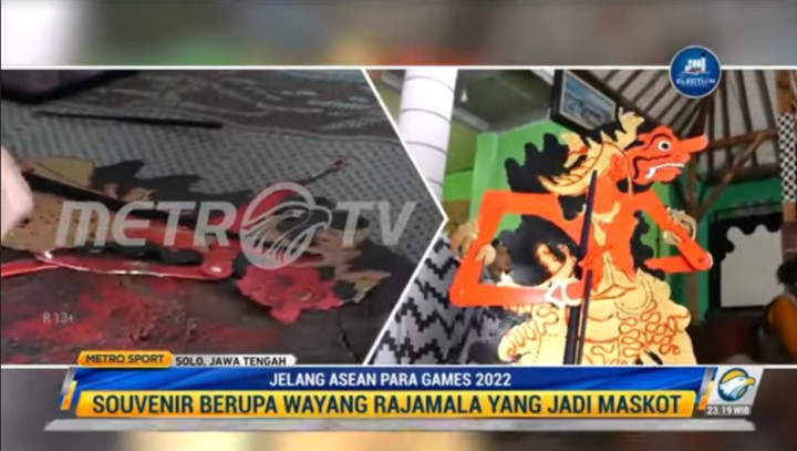 Pembuat Wayang Kulit Rajamala Suvenir ASEAN Para Games 2022 Kebut Produksi