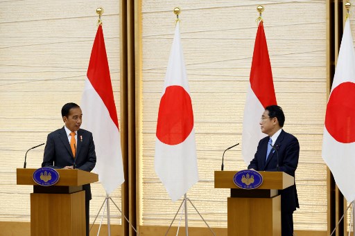 Jokowi dan PM Jepang Bahas Stabilitas Laut China Selatan