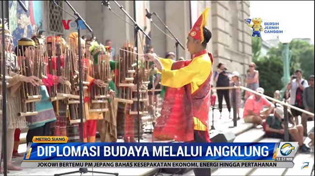 Tim Muhibah Angklung Bandung Tampil di Amerika Serikat