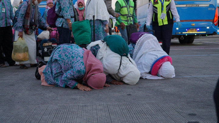 Jemaah Haji Kloter 1 Tiba di Makassar