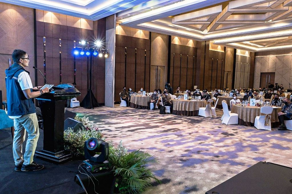 Menparekraf Sandiaga Uno saat menghadiri Forum Investasi dan Pembiayaan Pariwisata dan Ekonomi Kreatif yang diselenggarakan oleh Himpunan Anak Media (HAM) berkolaborasi dengan ARTOTEL Group dan Kemenparekraf, Jumat 28 Juli 2022. (Foto: HAM Jakarta)