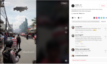 [Cek Fakta] Video Penampakan UFO di Langit Daerah Tanah Abang? Begini Faktanya