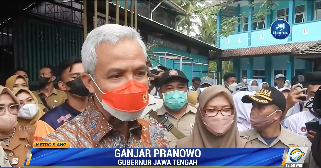 Ganjar Ajak Siswa Peka terhadap Bencana Alam