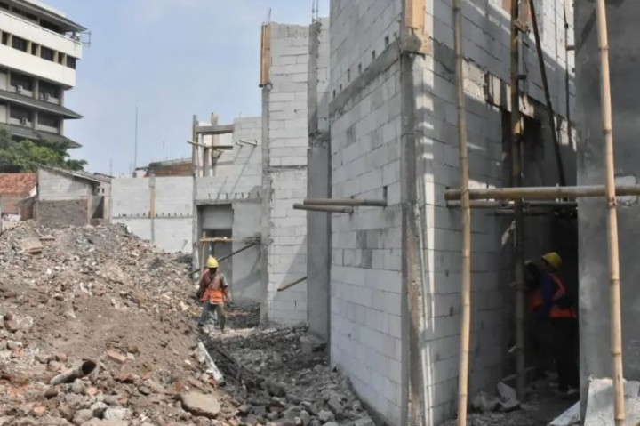 Progres Revitalisasi Kampung Gembira Gembrong Mencapai 50%