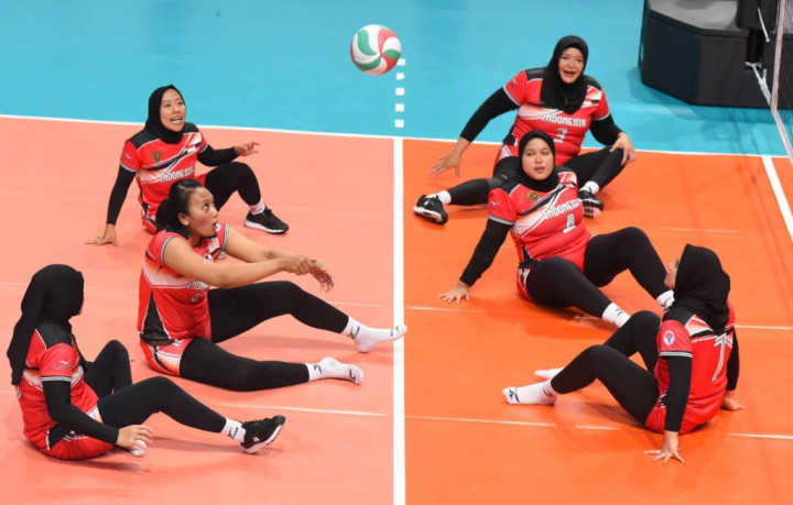 Jaga Asa Juara, Tim Voli Duduk Putri Indonesia Menang Mudah atas Kamboja