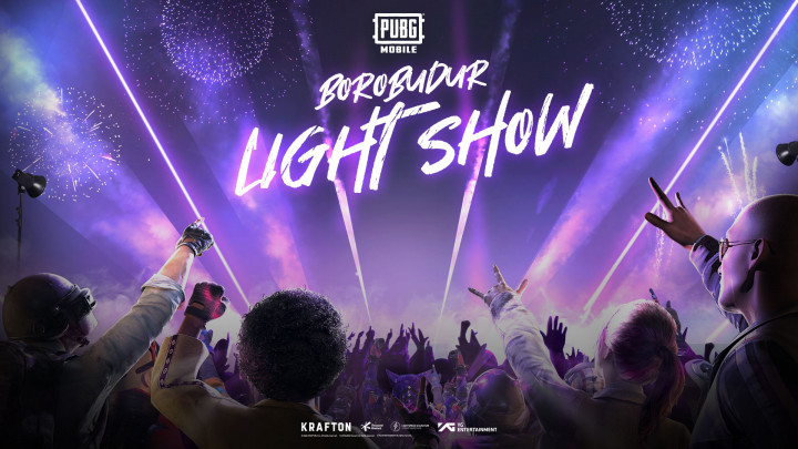 PUBG Mobile Gelar Light Show di Candi Borobudur