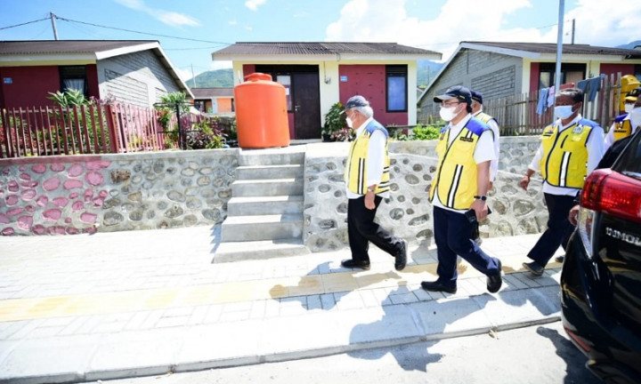 Ditinjau Menteri Basuki, Begini Kondisi Huntap Korban Bencana di Sulteng