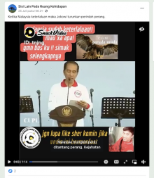 [Cek Fakta] Beredar Video Jokowi Perintahkan Perang Melawan Malaysia? Cek Faktanya